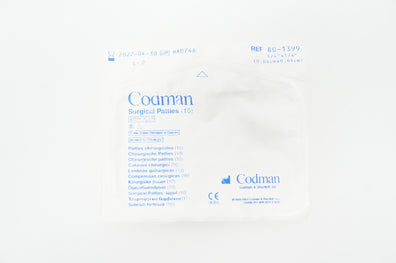Codman 80-1399 Surgical Patties 1/4inch x 1/4inch - Pack of 10 (x)